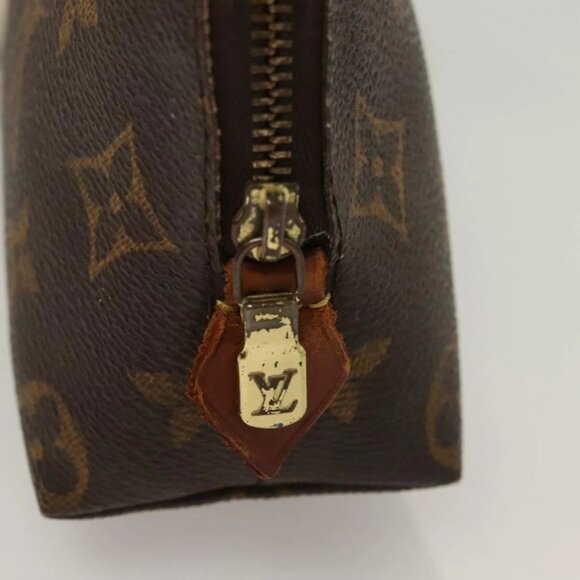 LOUIS VUITTON Monogram Pochette Cosmetic PM Cosmetic Pouch M47515 LV Auth 128419 - Picture 9 of 16